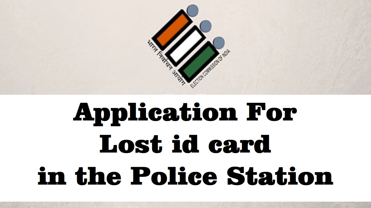 Application for a lost id card in the police station